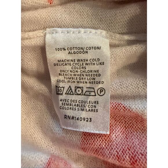 Ann Taylor red floral short sleeve sweater - size m - Picture 4 of 5